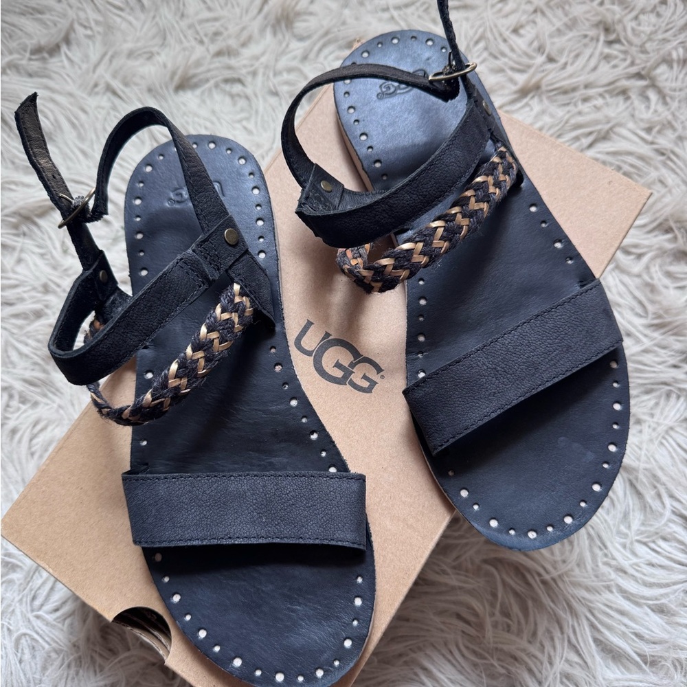 UGG Black Sandals Elin. Worn once
